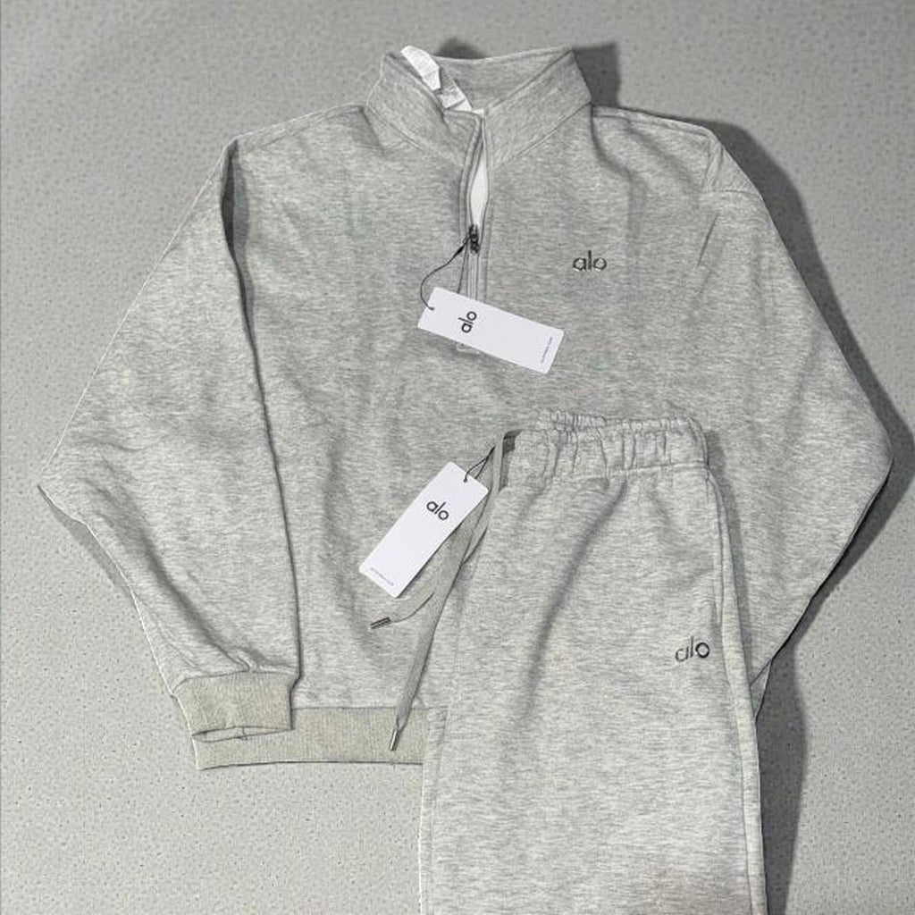 Alo Quarter-zip and Sweatpant Set